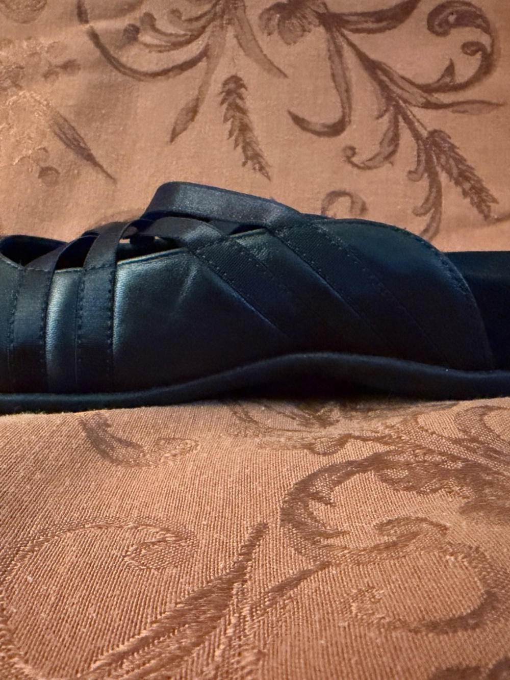 Vionic Claire Black Slip On Leather Flat Mule Size 9 - Picture 11 of 15